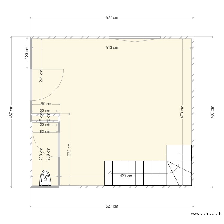 TOILETTE FINI. Plan de 0 pièce et 0 m2