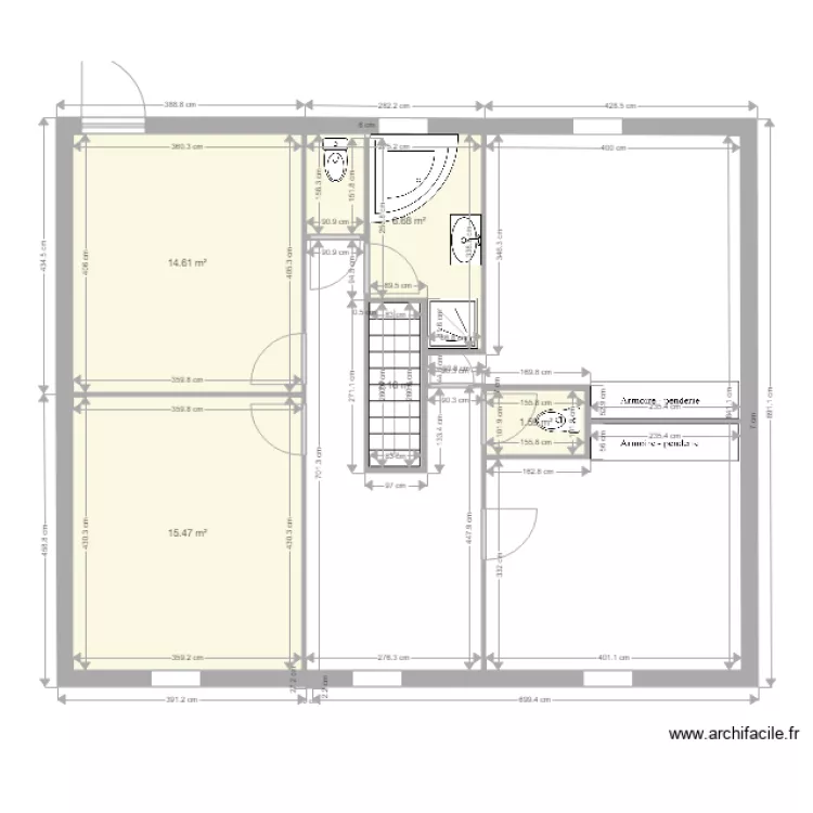 etage chateaudun. Plan de 