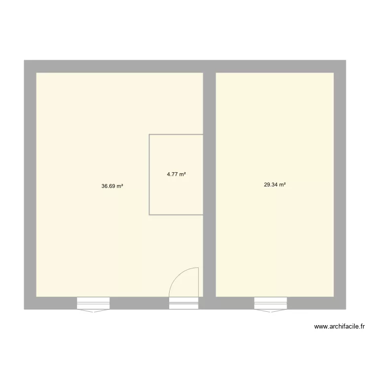 LOCATION DU BONHEUR ETAGE appart. Plan de 