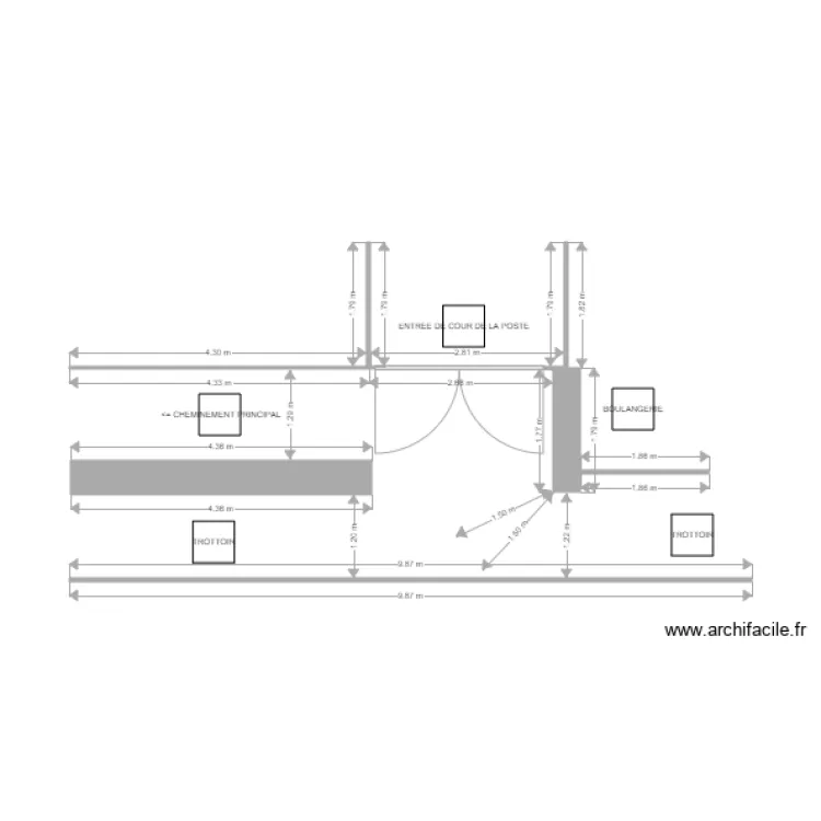 PLAN PROJET ACCES LA POSTE. Plan de 