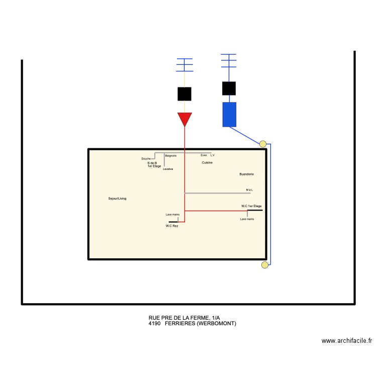 werbomont. Plan de 0 pièce et 0 m2