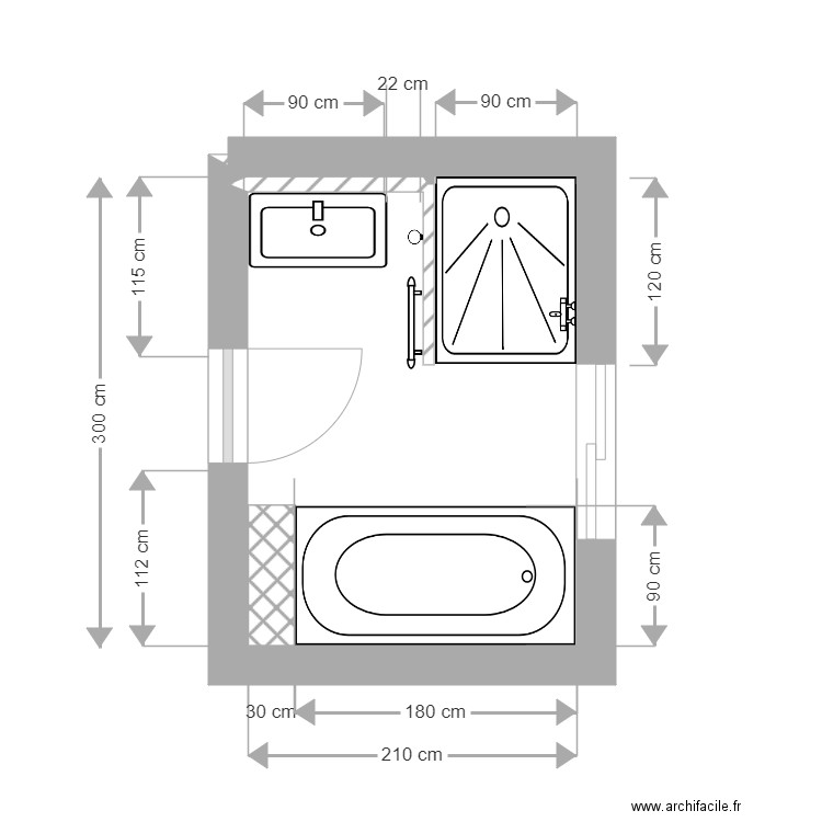 sdb patricia 2. Plan de 0 pièce et 0 m2