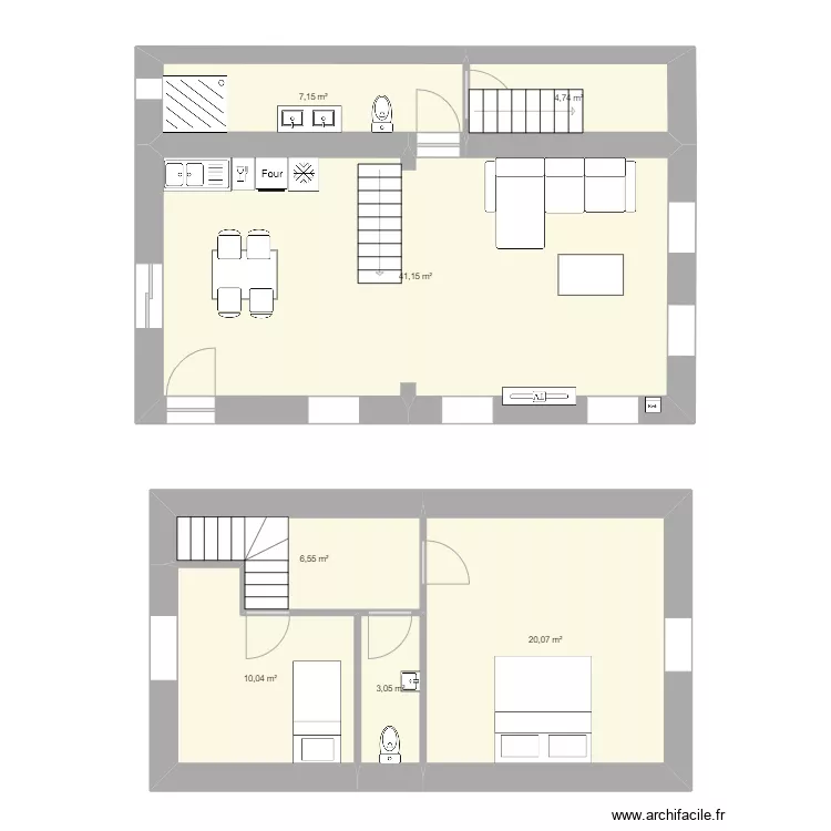 Maison sebourg. Plan de 