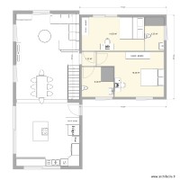 plan maison extension 2 chambres