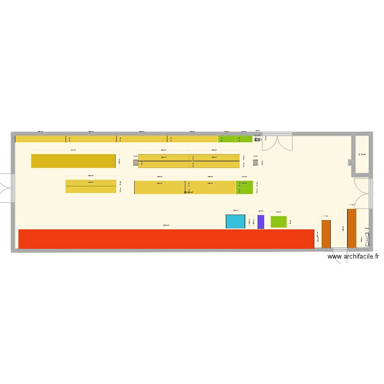 magasin . Plan de 0 pièce et 0 m2