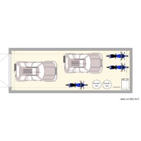 V2 GARAGE EN LONGUEUR 2 x VOITURE + 3 x MOTO