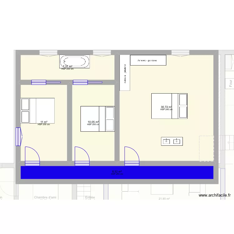 &Eacute;tage . Plan de 