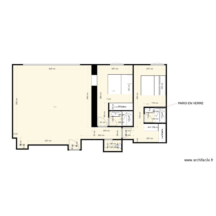 CANNES PARC CONTINENTAL PLAN B. Plan de 0 pièce et 0 m2