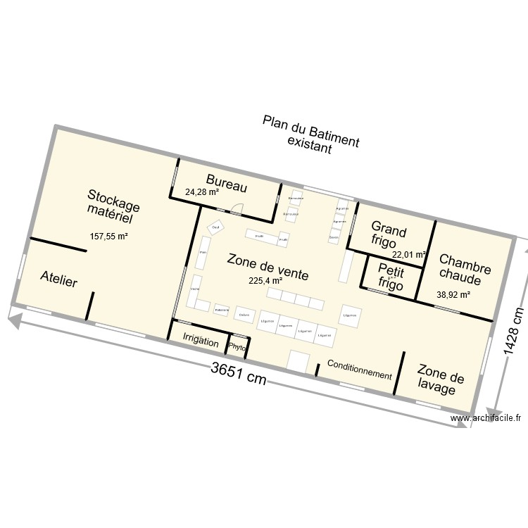 La Gorère 02. Plan de 8 pièces et 488 m2