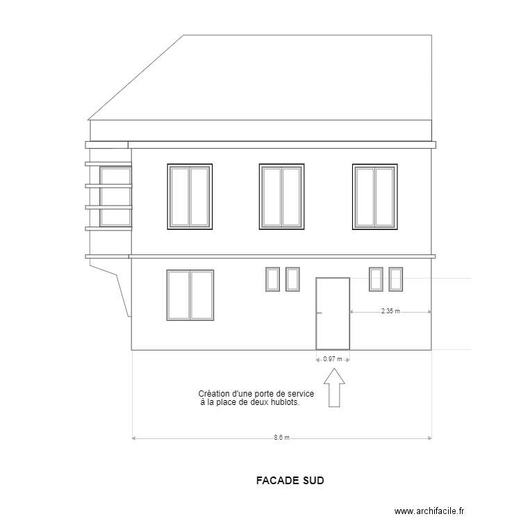 Nico facade. Plan de 0 pièce et 0 m2