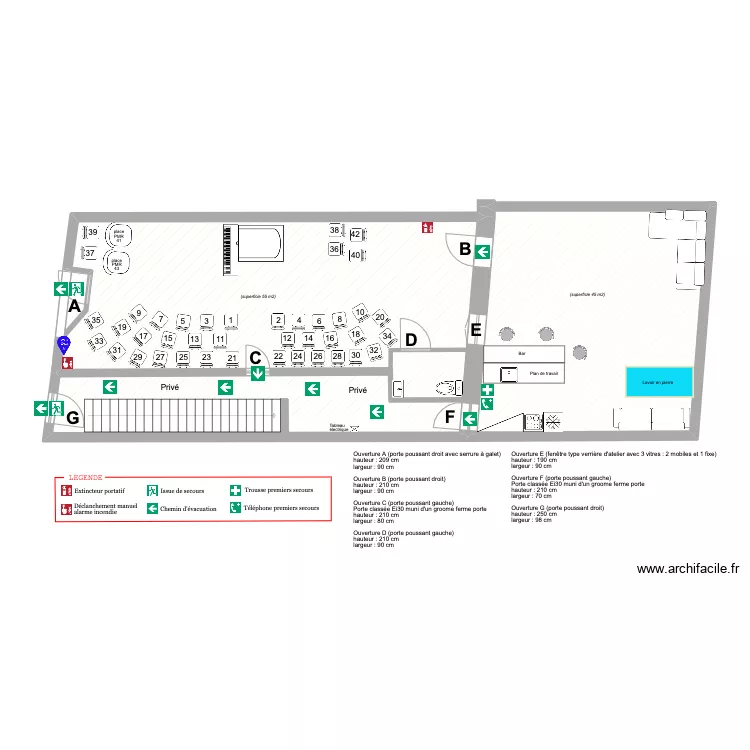 La Laverie s&eacute;curit&eacute; (m&agrave;j avril 2023). Plan de 