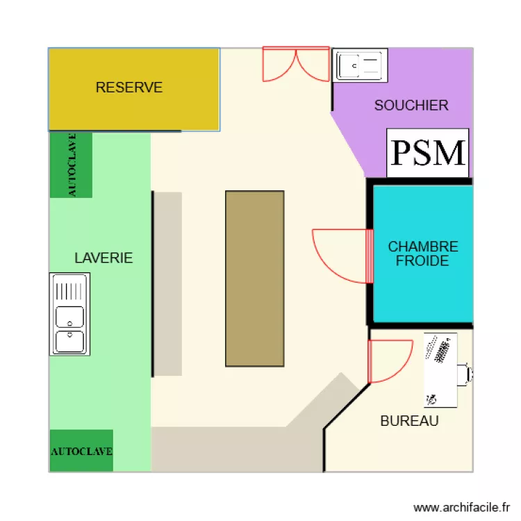 LABORATOIRE MICROBIOLOGIE. Plan de 