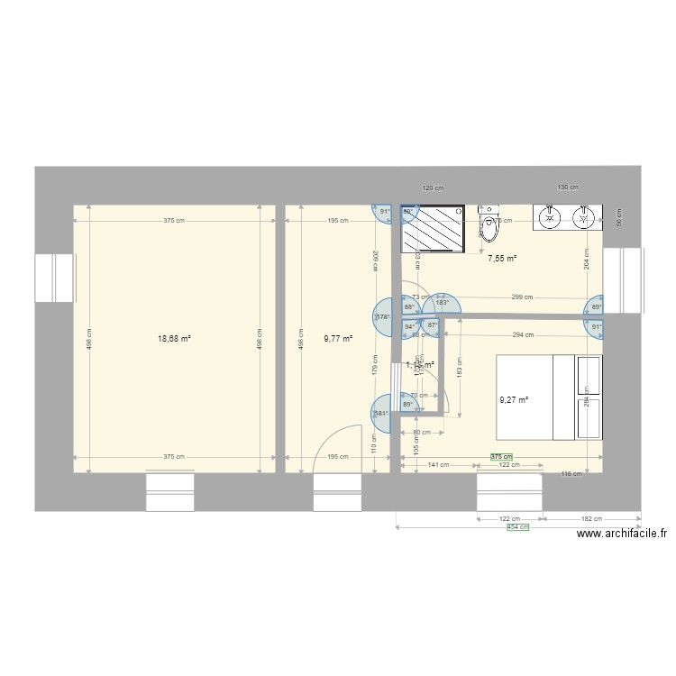 F 8 étage. Plan de 0 pièce et 0 m2