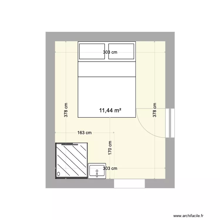 Plan chambre d amis Yerres 2. Plan de Plan chambre d amis Yerres 2. Plan de