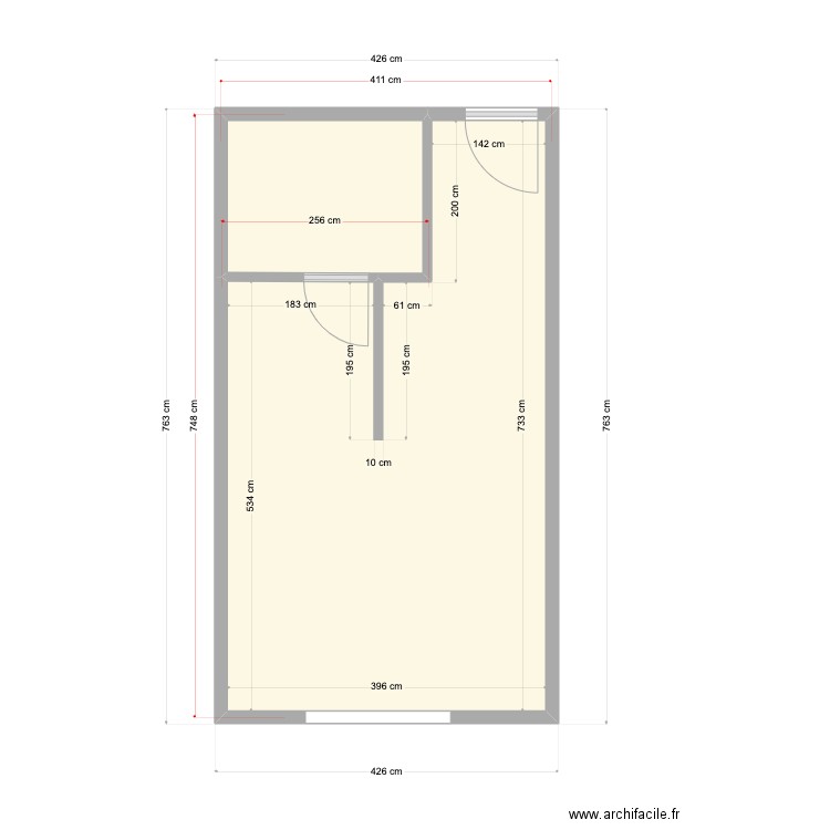 POLOTOWER1. Plan de 2 pièces et 28 m2