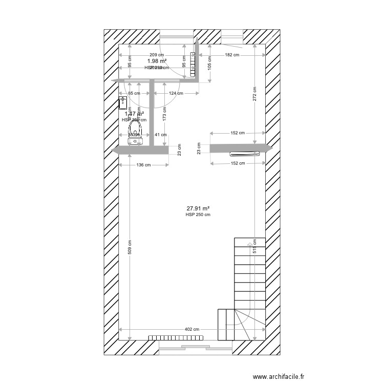 PLAN EXISTANT SABOUL. Plan de 0 pièce et 0 m2