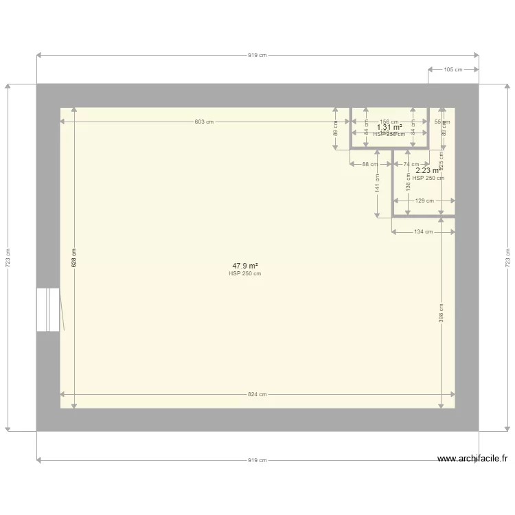 MICHEL EXTERIEUR. Plan de 