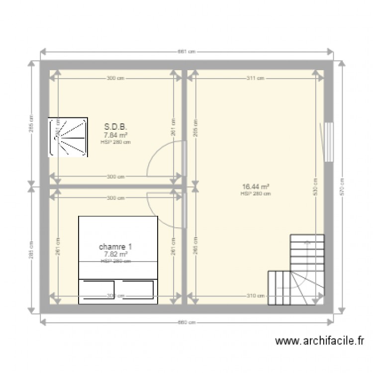 max etage. Plan de 0 pièce et 0 m2