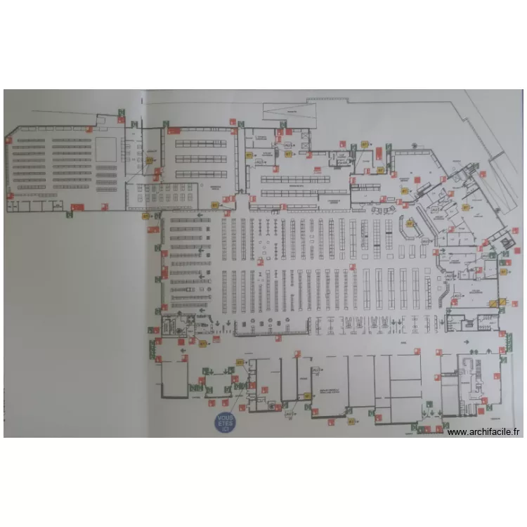 Leclerc La croix saint Ouen avant projet . Plan de 