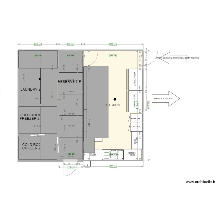 wahoo cuisine FLOOR . Plan de 0 pièce et 0 m2