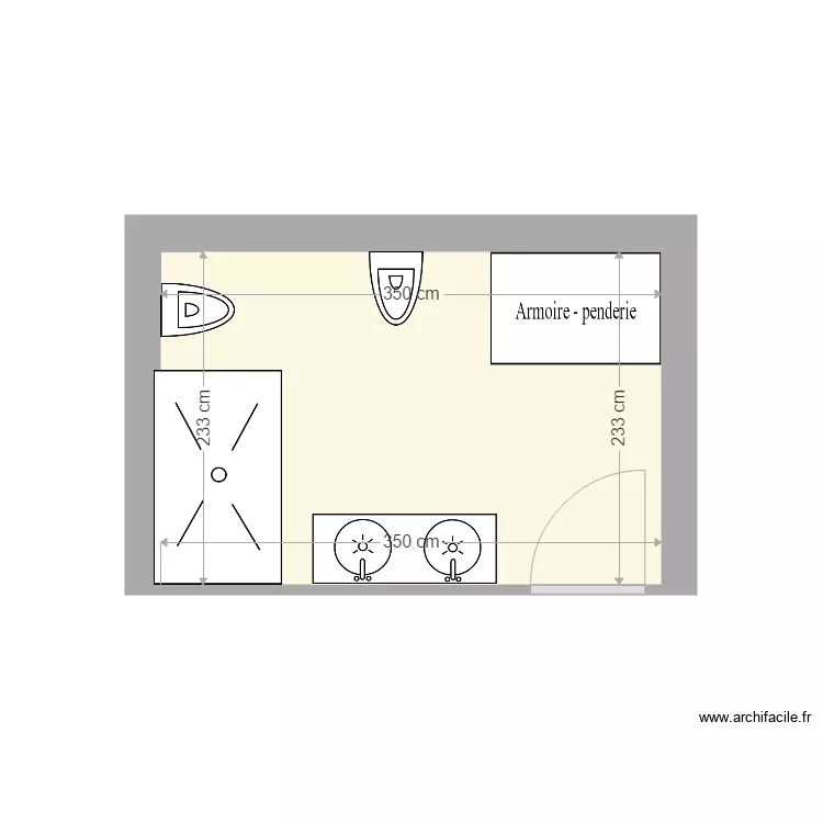 SALLE D EAU DU BAS 01. Plan de SALLE D EAU DU BAS 01. Plan de