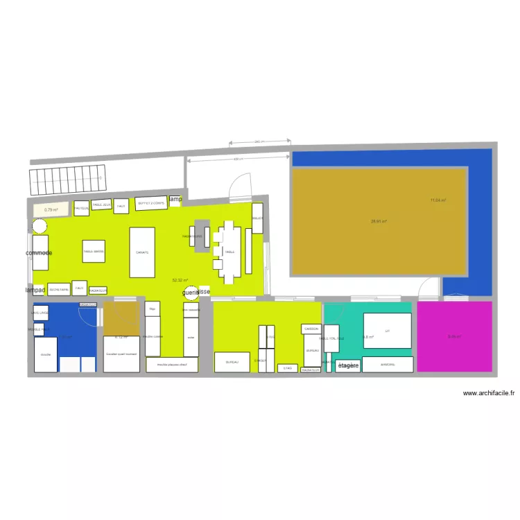 CANTA JARDIN RDJ MEUBLE M F. Plan de 