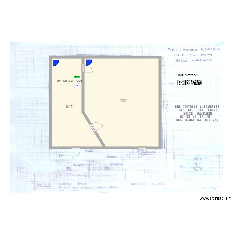 DML CONTROLE AUTOMOBILE. Plan de 0 pièce et 0 m2