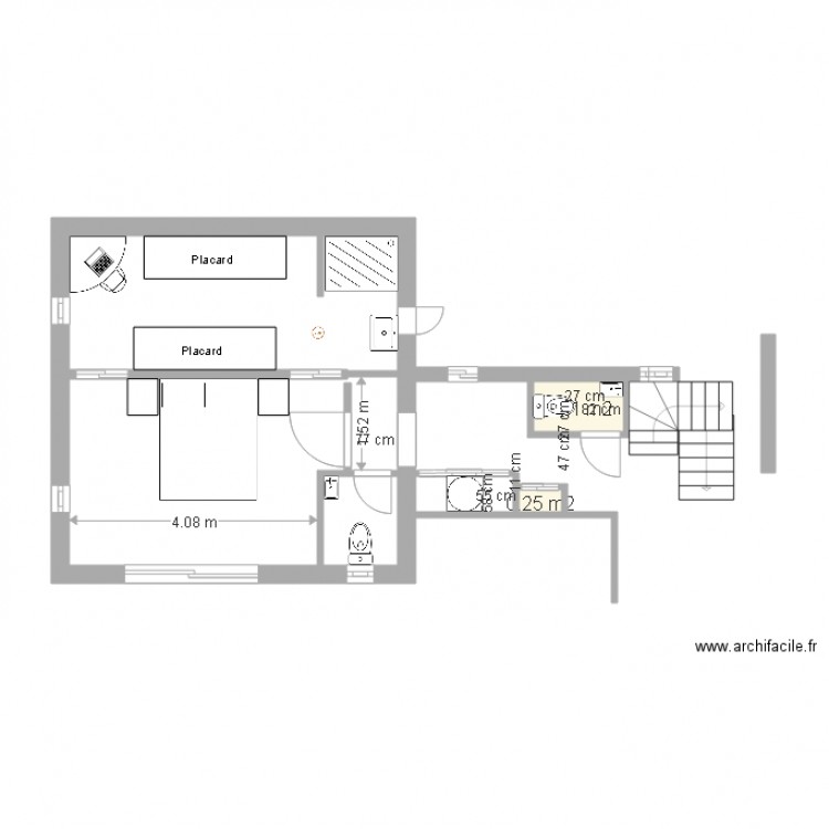 Garage Suite Parentale  WC Refait Couloir. Plan de 0 pièce et 0 m2