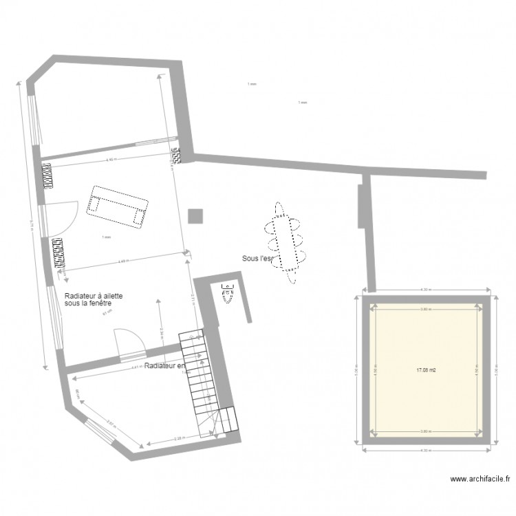 rdc new. Plan de 0 pièce et 0 m2