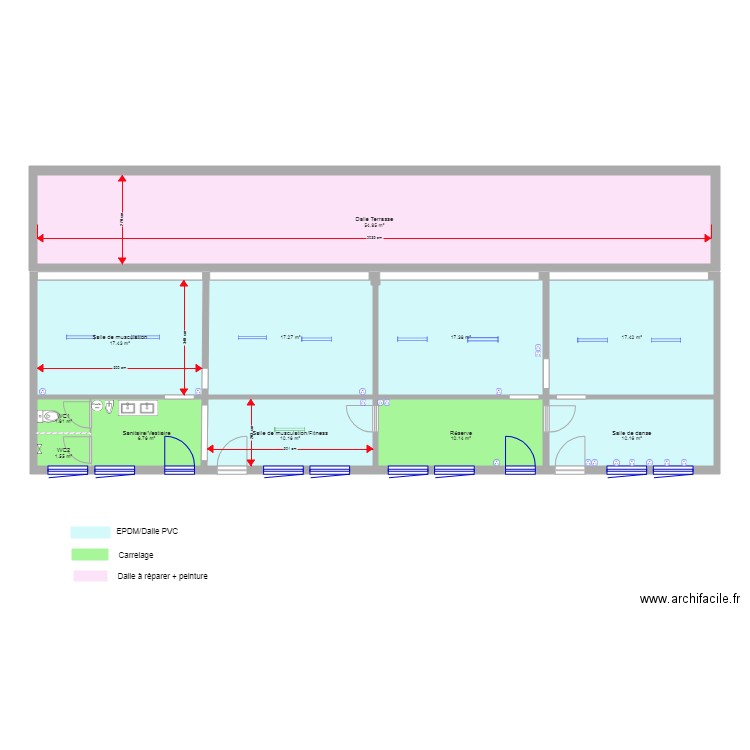 Lot revêtements sols. Plan de 0 pièce et 0 m2
