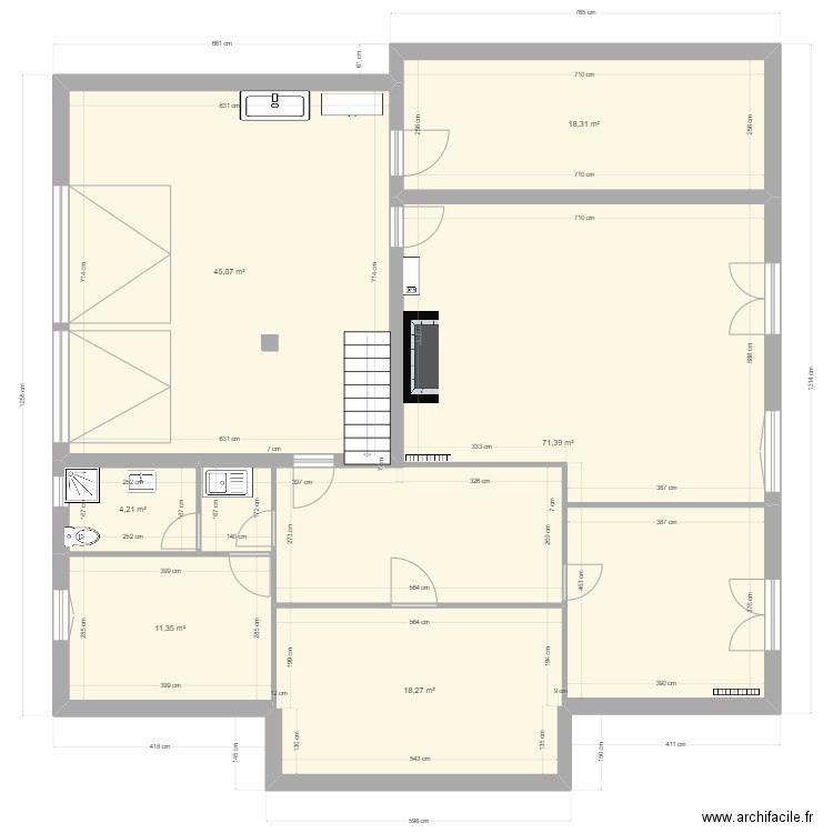 sous sol. Plan de 0 pièce et 0 m2