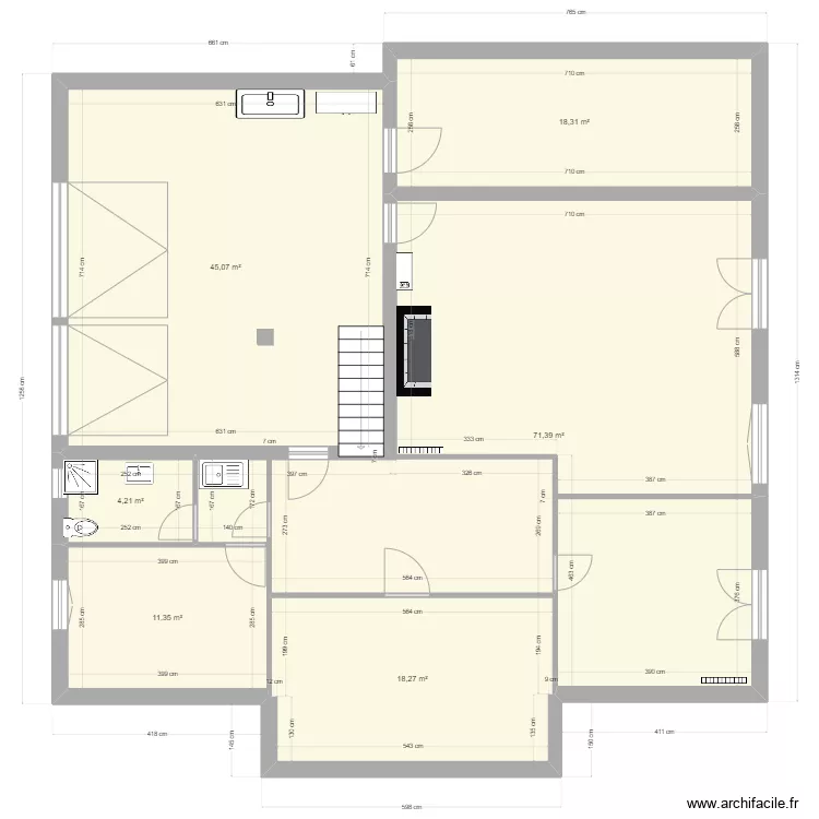 sous sol. Plan de sous sol. Plan de