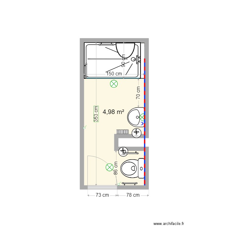 PORTAILLER rénové. Plan de 0 pièce et 0 m2