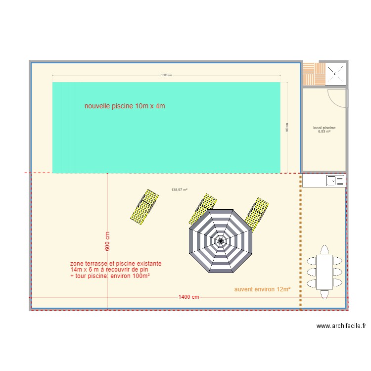 piscine V3. Plan de 0 pièce et 0 m2