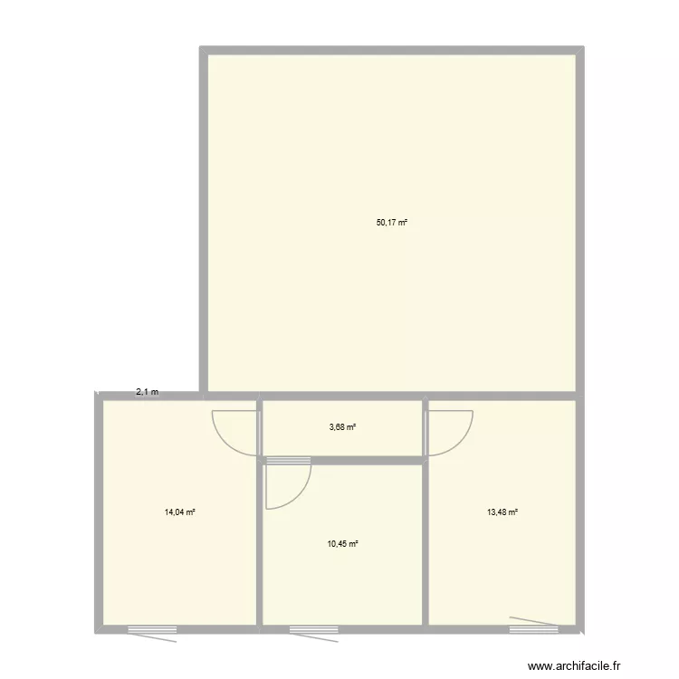 eau blanche 2026 1. Plan de 5  et 92 m²