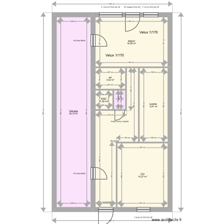 ouhibi. Plan de 0 pièce et 0 m2