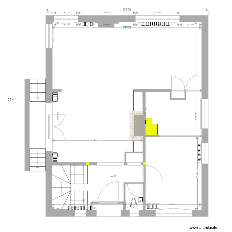 Hippolyte PINAUD rez de chaussée délire 07 10. Plan de 0 pièce et 0 m2