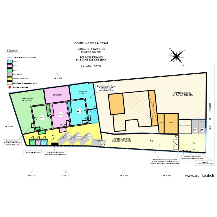SCI ACN PRAINO. Plan de 0 pièce et 0 m2
