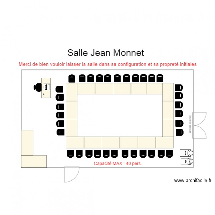 Salle Jean Monnet 56 Jacob. Plan de 0 pièce et 0 m2
