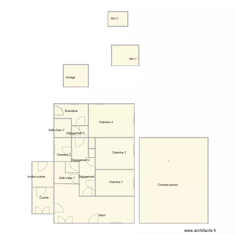 Croquis JOSIE. Plan de 