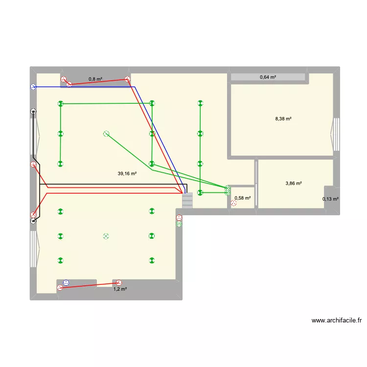 toto. Plan de 8  et 55 m²