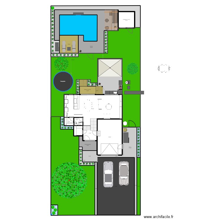 828 Madrigal extérieur juillet 2023 version 4. Plan de 33 pièces et 589 m2