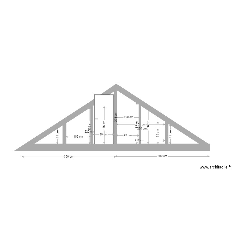 fresnes coupe comble 26012020. Plan de 0 pièce et 0 m2