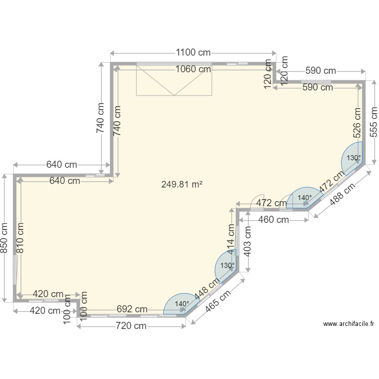 HEBR NIV0  ouverture. Plan de 0 pièce et 0 m2