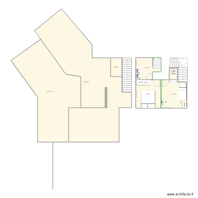 salle de bain étage 2. Plan de 0 pièce et 0 m2