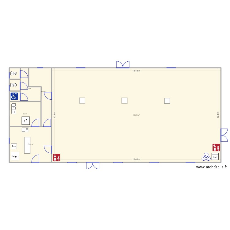 Salle Ecottes. Plan de 0 pièce et 0 m2