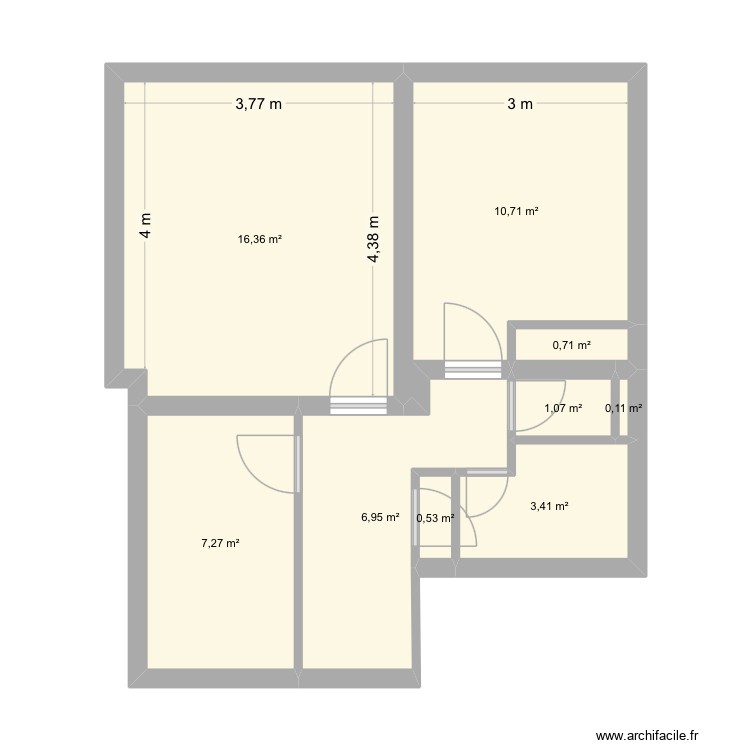 Jacob initial. Plan de 0 pièce et 0 m2