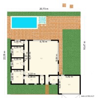 PROJET MAISON MORDELLES PLAN 2D VUE DE MASSE