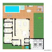 PROJET MAISON MORDELLES PLAN 2D VUE DE MASSE
