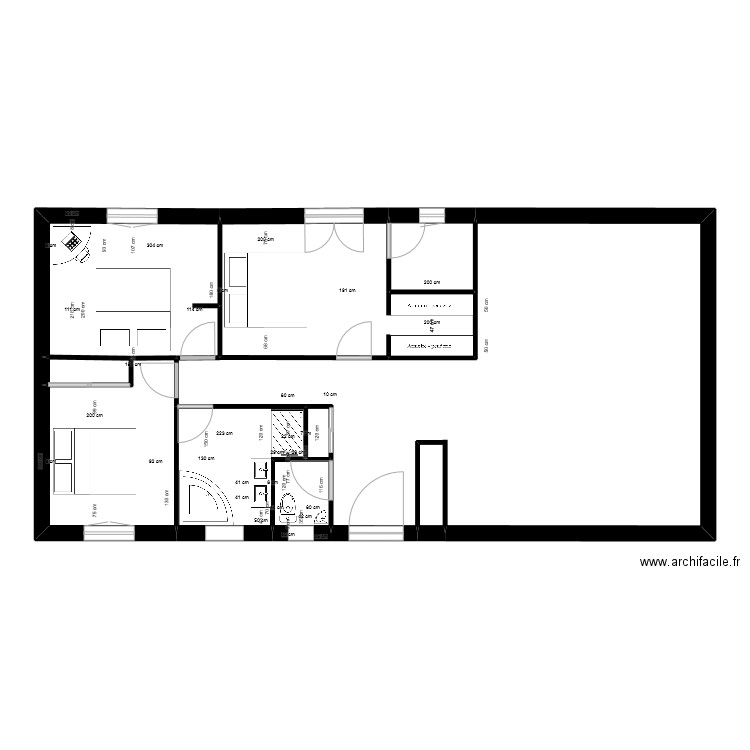 maison 3. Plan de 9 pièces et 110 m2